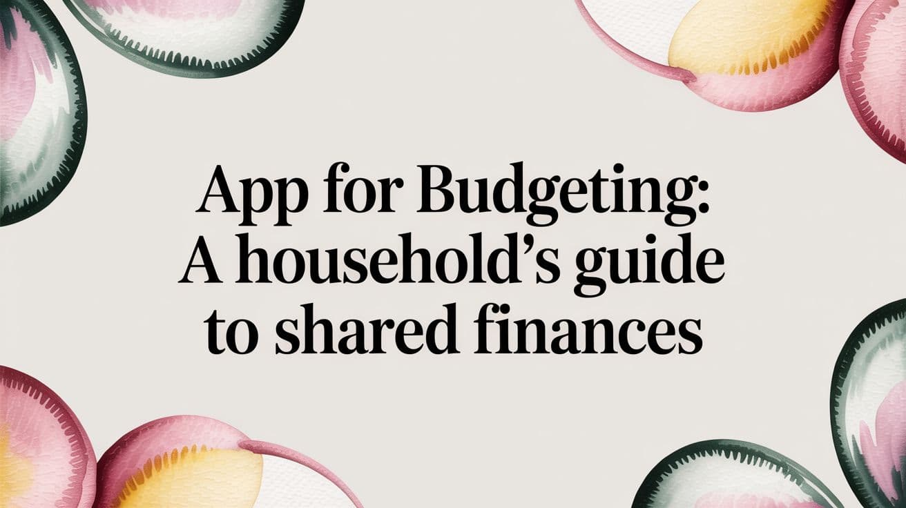 App for Budgeting: A Household's Guide to Shared Finances