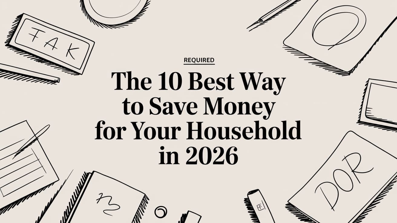 The 10 Best Way to Save Money for Your Household in 2026