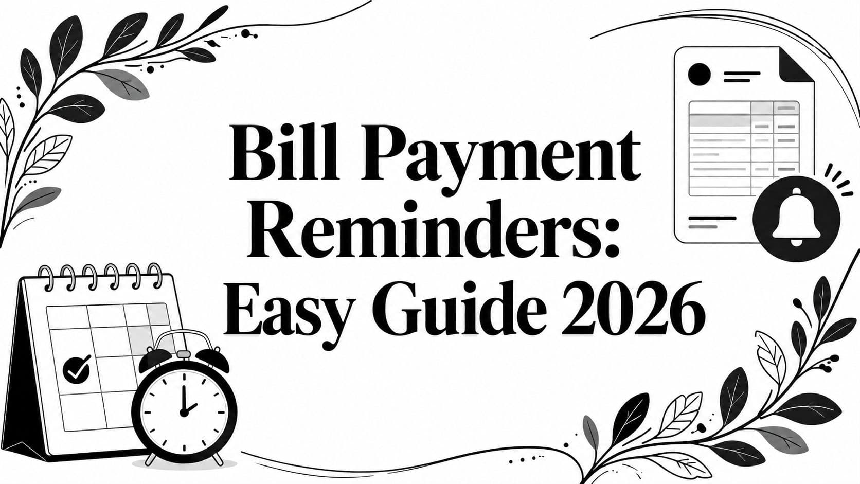 Bill Payment Reminders: Easy Guide 2026