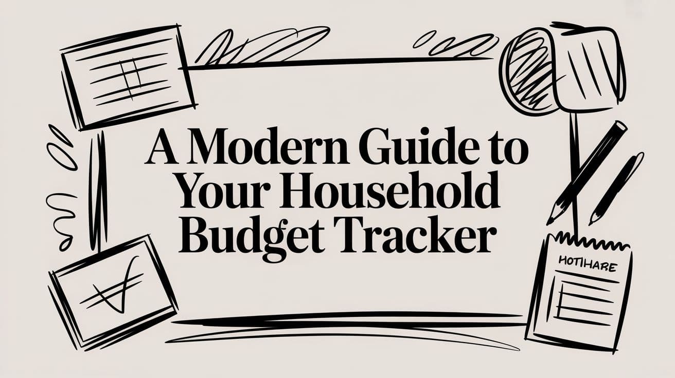 A Modern Guide to Your Household Budget Tracker