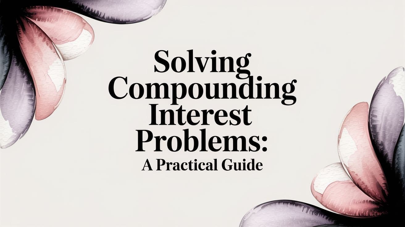 Solving Compounding Interest Problems: A Practical Guide