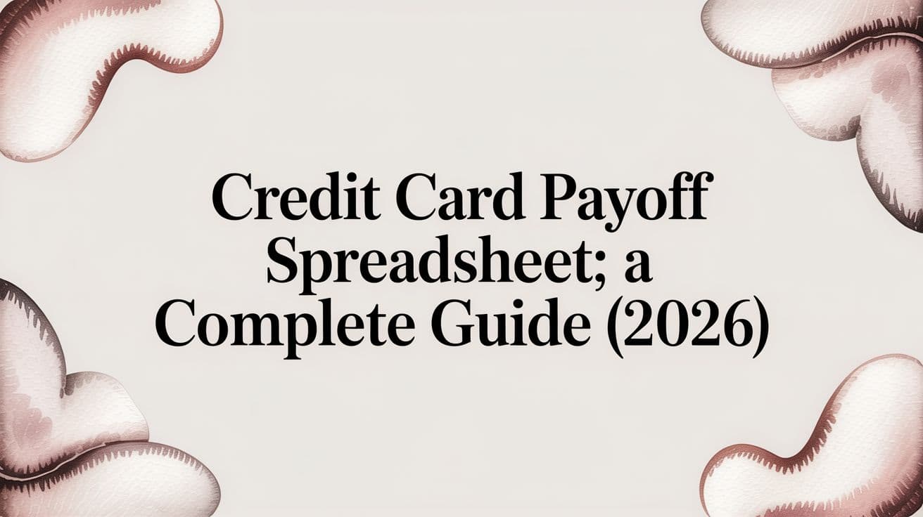 Credit Card Payoff Spreadsheet: A Complete Guide (2026)