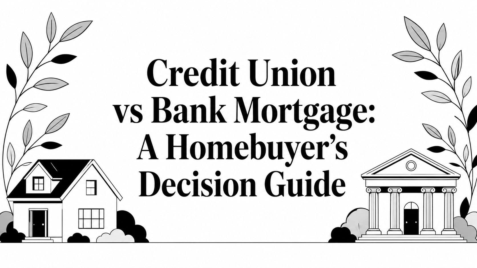 Credit Union vs Bank Mortgage: A Homebuyer's Decision Guide