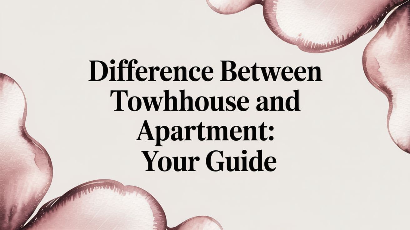 Difference Between Townhouse and Apartment: Your Guide