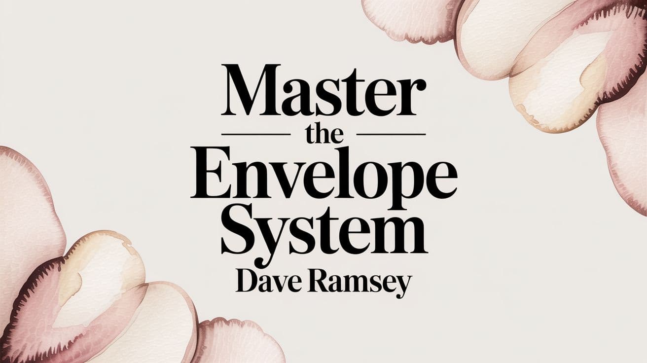 Master the Envelope System Dave Ramsey