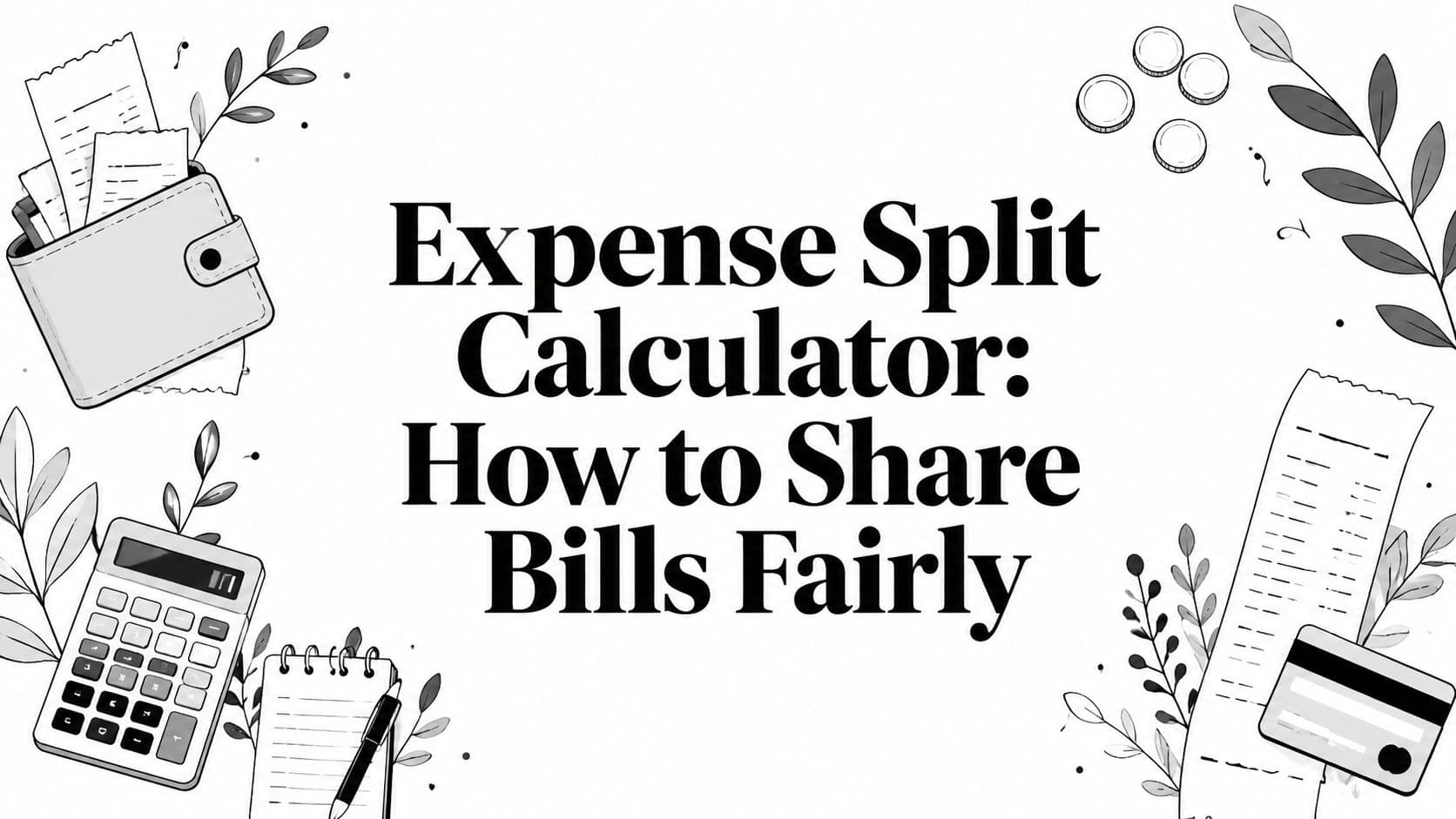 Expense Split Calculator: How to Share Bills Fairly