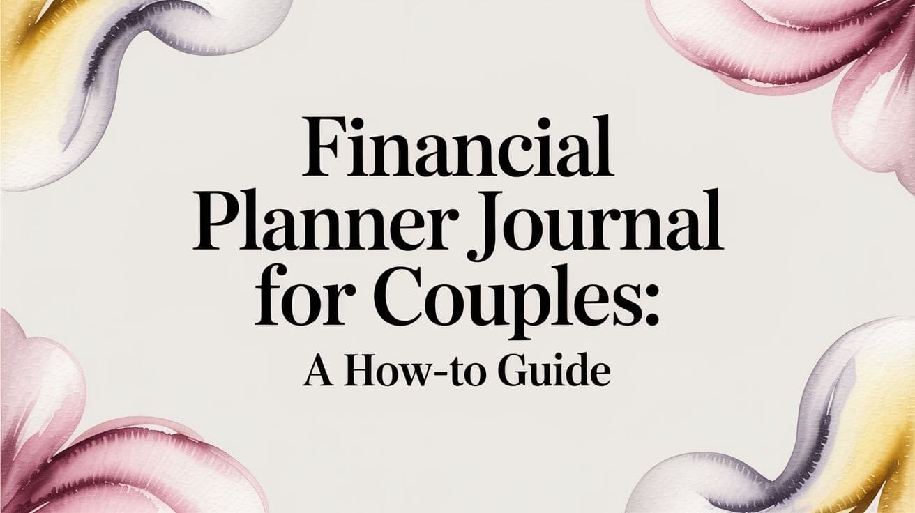 Financial Planner Journal for Couples: A How-To Guide