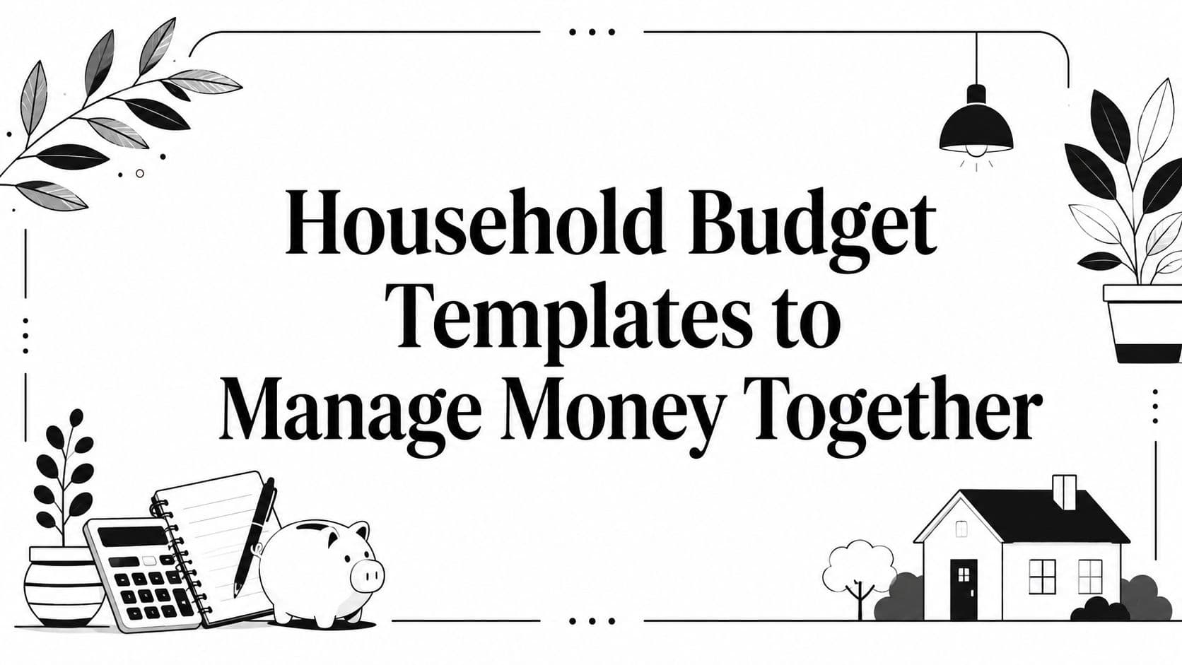 Household Budget Templates to Manage Money Together