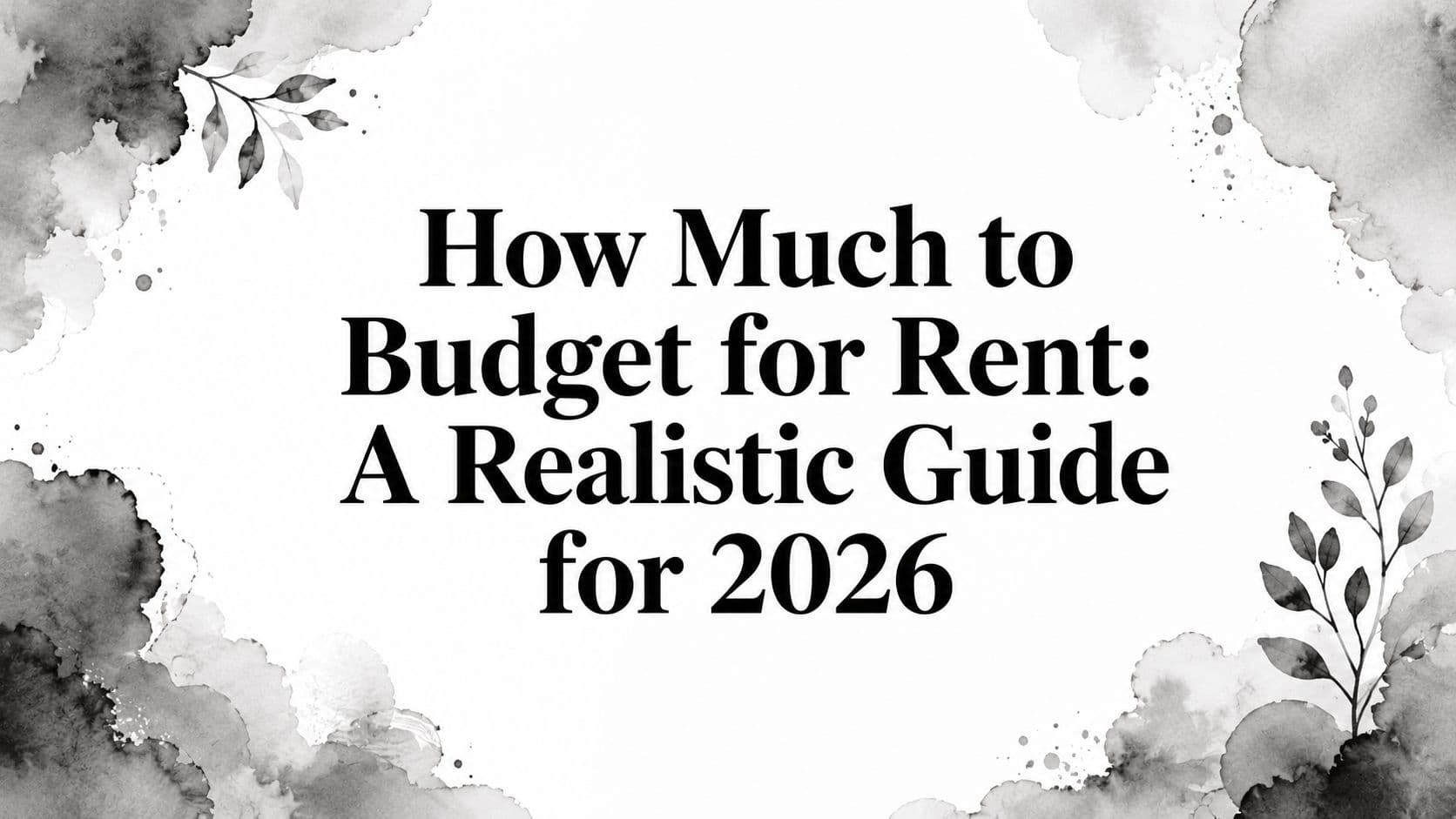 How Much to Budget for Rent: A Realistic Guide for 2026