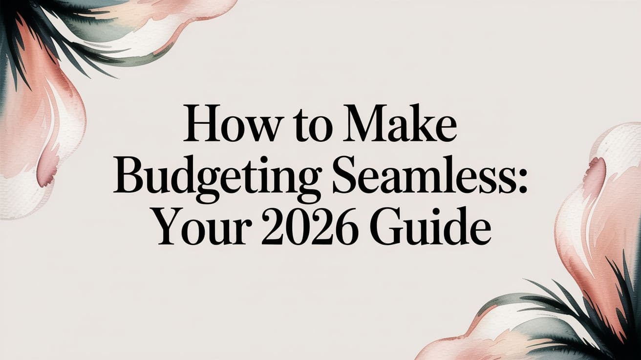 How to Make Budgeting Seamless: Your 2026 Guide