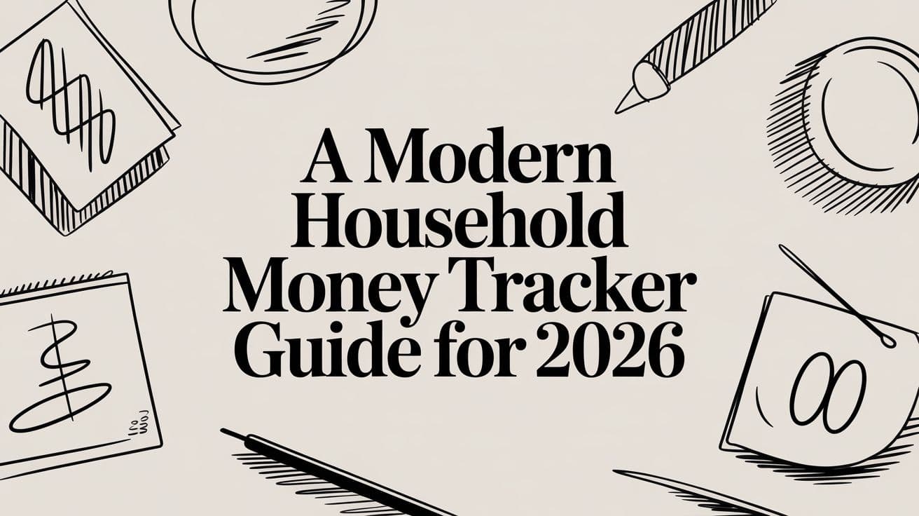 A Modern Household Money Tracker Guide for 2026