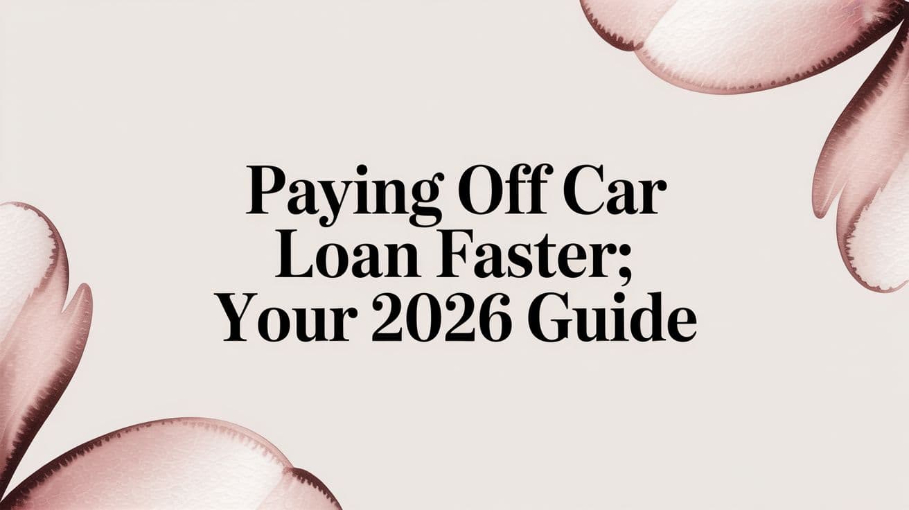 Paying Off Car Loan Faster: Your 2026 Guide