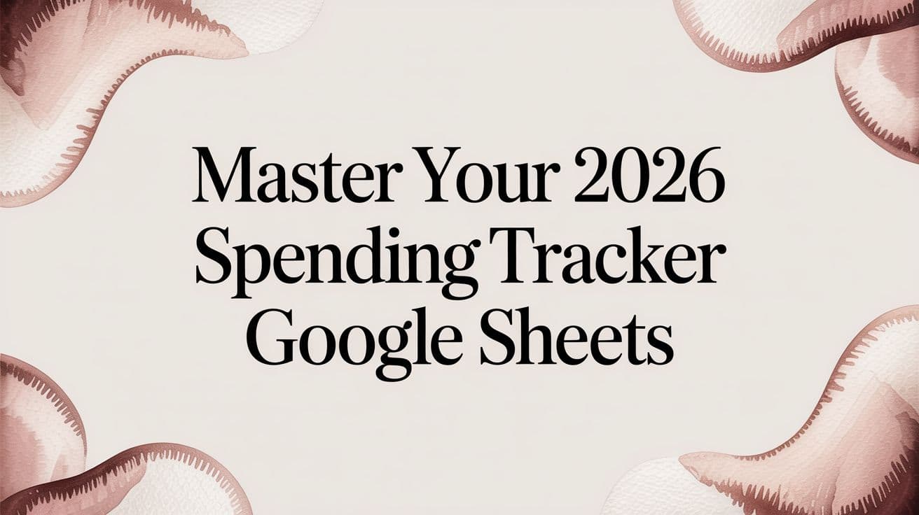 Master Your 2026 Spending Tracker Google Sheets