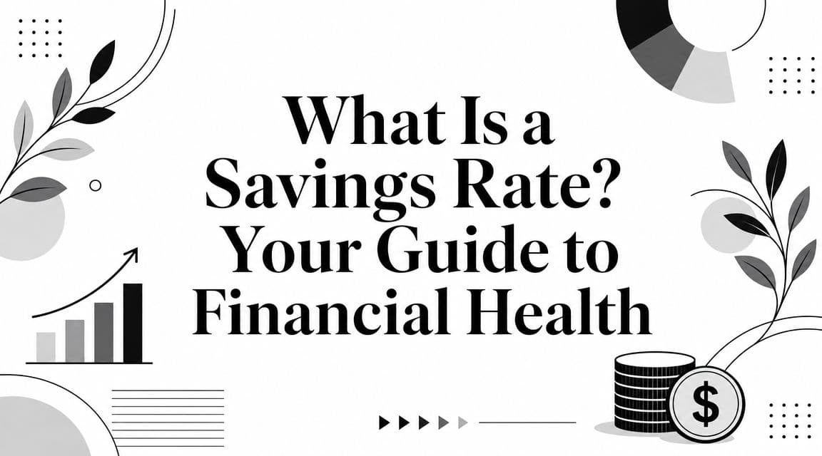 What Is a Savings Rate? Your Guide to Financial Health