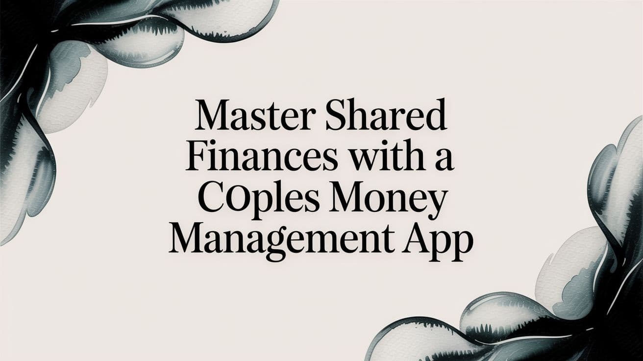 Master Shared Finances with a Couples Money Management App