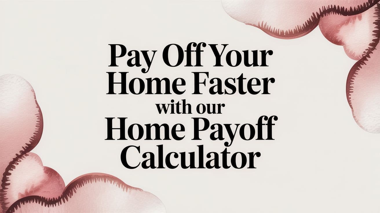 Pay Off Your Home Faster With Our Home Payoff Calculator