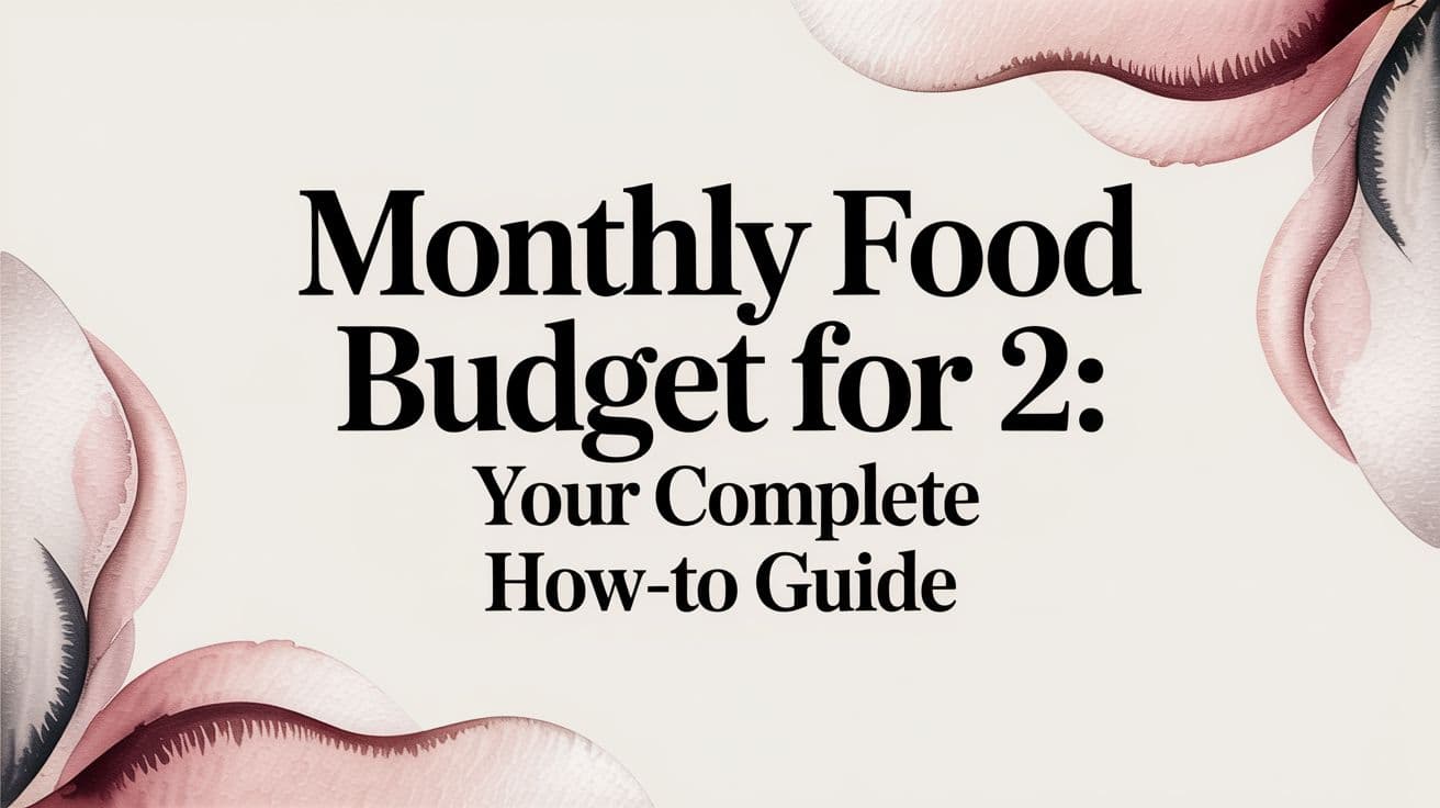 Monthly Food Budget for 2: Your Complete How-To Guide
