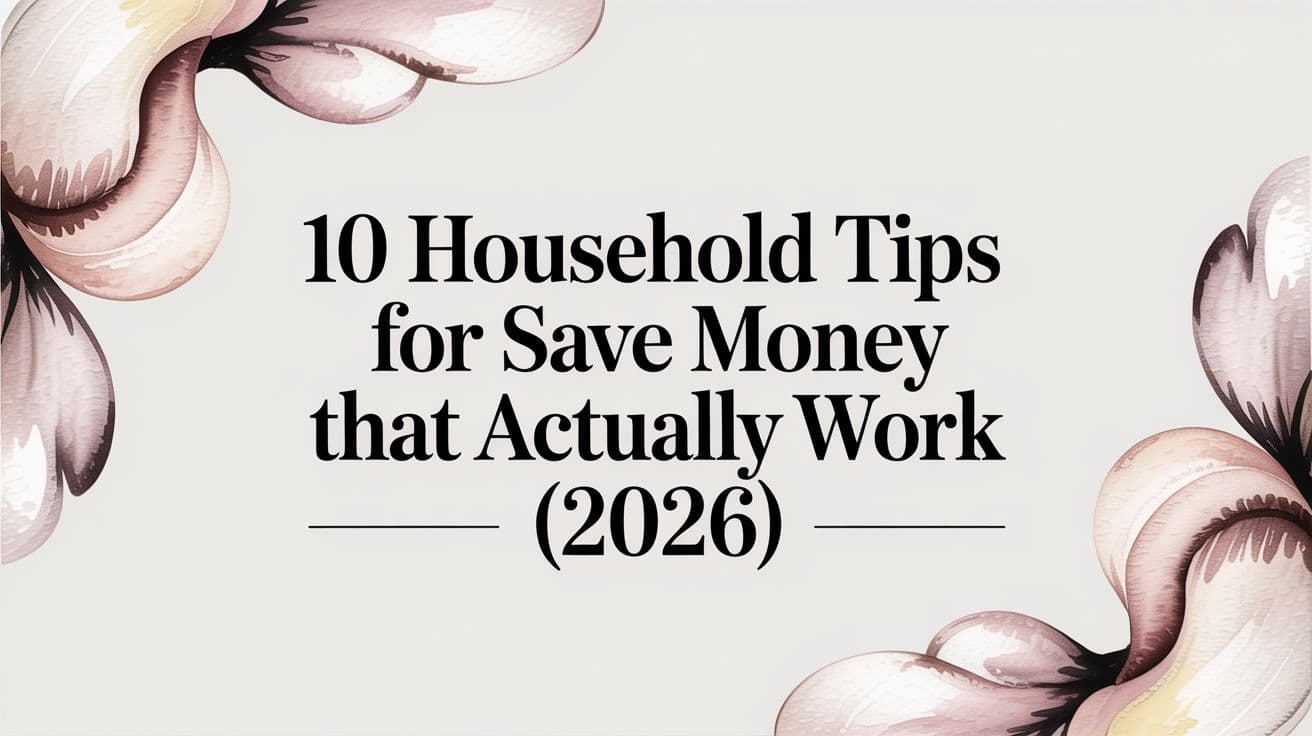 10 Household Tips for Save Money That Actually Work (2026)