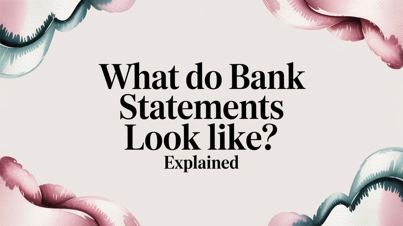 What Do Bank Statements Look Like? Explained